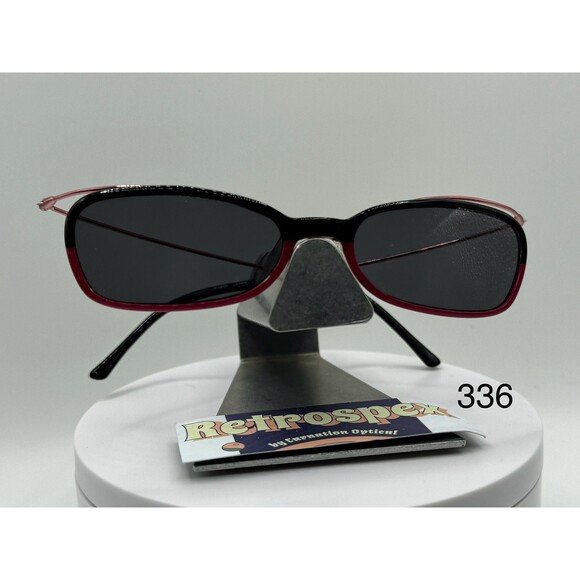 Vintage Y2K Sunglasses NOS 2000s Grey Lens Takumi T9540 Black & Pink Frame main image 7